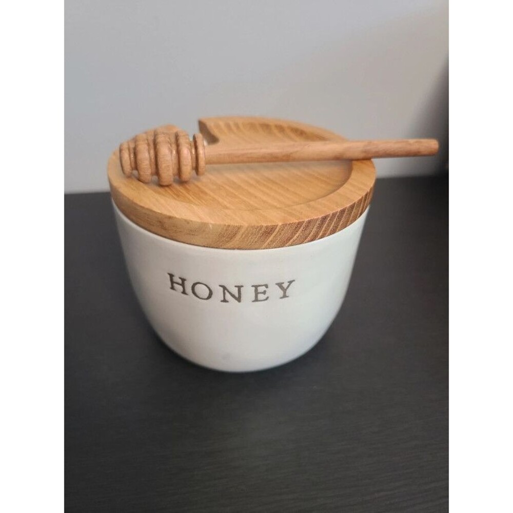 Hearth & Hand Magnolia Ceramic Honey Canister Pot